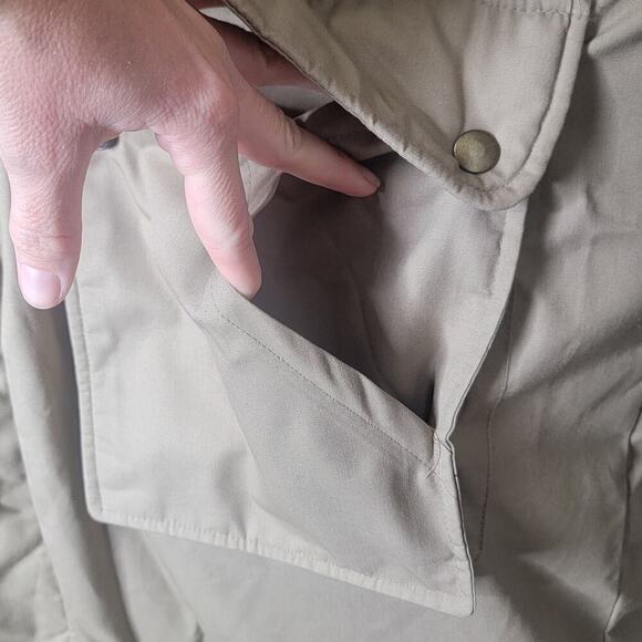 Vinitage Sears Fieldmaster Fur Collar Zipper & Button Front Winter Coat Size L - Picture 3 of 16